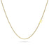Bold Alphabet Letter Initial Charm Necklace in Gold Tone